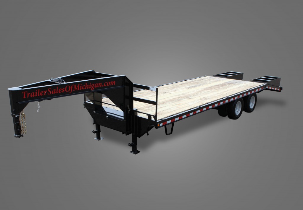 25,000 GVWR Flatbed Gooseneck Trailer Trailer Sales of Michigan!