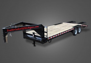 20,000 GVWR Flatbed Gooseneck Trailer